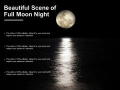 Beautiful Scene Of Full Moon Night Ppt PowerPoint Presentation Infographics Clipart Images