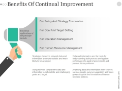 Benefits Of Continual Improvement Ppt PowerPoint Presentation Examples Benefits Of Continual Improvement Ppt PowerPoint Presentation Examples
