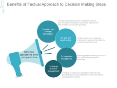 Benefits Of Factual Approach To Decision Making Steps Good Ppt PowerPoint Presentation Ideas