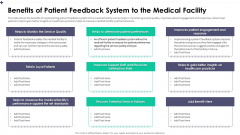 Benefits Of Patient Feedback System To The Medical Facility Portrait PDF