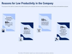 Best Employee Appreciation Workplace Reasons For Low Productivity In The Company Infographics PDF Best Employee Appreciation Workplace Reasons For Low Productivity In The Company Infographics PDF