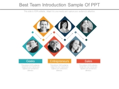 Best Team Introduction Sample Of Ppt Best Team Introduction Sample Of Ppt