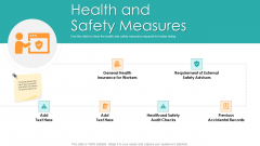 Bid Control Health And Safety Measures Ppt Professional Slide Download PDF