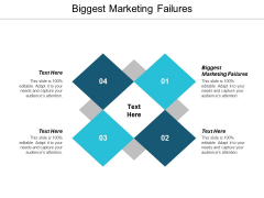Biggest Marketing Failures Ppt Powerpoint Presentation Outline Shapes Cpb