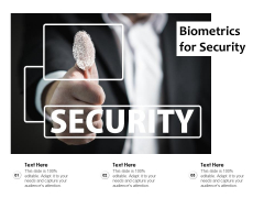 Biometrics For Security Ppt PowerPoint Presentation Layouts Design Ideas