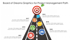 Board Of Dreams Graphics For Project Management Path Ppt PowerPoint Presentation Gallery Example Topics PDF