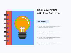 Book Cover Page With Idea Bulb Icon Ppt PowerPoint Presentation Gallery Deck PDF Book Cover Page With Idea Bulb Icon Ppt PowerPoint Presentation Gallery Deck PDF