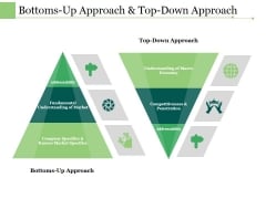 Bottoms Up Approach And Top Down Approach Ppt PowerPoint Presentation Slides Images