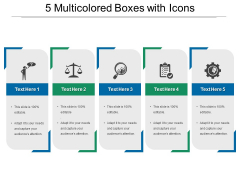 Boxes Free PowerPoint Diagram