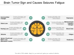 Brain Tumor Sign And Causes Seizures Fatigue Ppt Powerpoint Presentation Show Styles