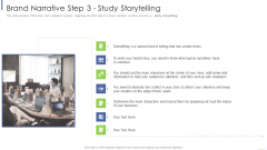 Brand Narrative Step 3 Study Storytelling Template PDF