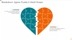 Breakdown Jigsaw Puzzle In Heart Shape Summary PDF