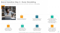 Brief About Brand Narrative Creation Process Brand Narrative Step 3 Study Storytelling Ppt Outline Styles Pdf