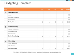 Budgeting Template Ppt PowerPoint Presentation Slides Example Budgeting Template Ppt PowerPoint Presentation Slides Example
