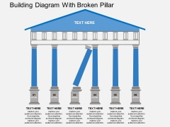 Building Diagram With Broken Pillar Powerpoint Template Building Diagram With Broken Pillar Powerpoint Template