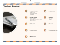 Building Engineering Services Proposal Table Of Content Portrait PDF Building Engineering Services Proposal Table Of Content Portrait PDF