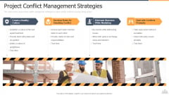 Building Projects Risk Landscape Project Conflict Management Strategies Information PDF