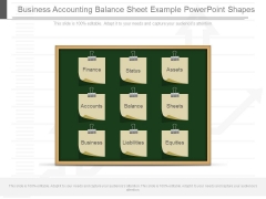 Business Accounting Balance Sheet Example Powerpoint Shapes Business Accounting Balance Sheet Example Powerpoint Shapes