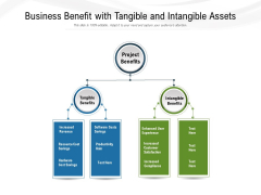 Business Benefit With Tangible And Intangible Assets Ppt PowerPoint Presentation Icon Pictures PDF
