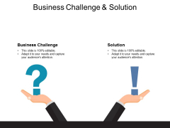 Business Challenge And Solution Ppt PowerPoint Presentation Styles Files