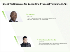 Business Client Testimonials For Consulting Proposal Template Representative Ppt Infographics Professional PDF Business Client Testimonials For Consulting Proposal Template Representative Ppt Infographics Professional PDF