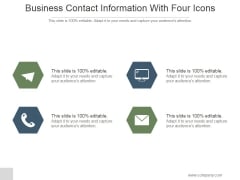 Business Contact Information With Four Icons Ppt PowerPoint Presentation Example 2015 Business Contact Information With Four Icons Ppt PowerPoint Presentation Example 2015