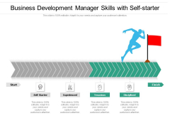 Business Development Manager Skills With Self Starter Ppt PowerPoint Presentation Outline Introduction PDF Business Development Manager Skills With Self Starter Ppt PowerPoint Presentation Outline Introduction PDF