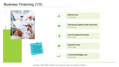 Business Financing Loan Ppt Infographics Slide PDF
