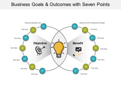 Business Goals And Outcomes With Seven Points Ppt PowerPoint Presentation Show Introduction Business Goals And Outcomes With Seven Points Ppt PowerPoint Presentation Show Introduction