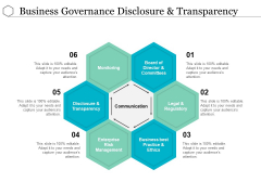 Business Governance Disclosure And Transparency Ppt Powerpoint Presentation Pictures Graphics Download