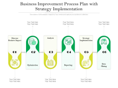 Business Improvement Process Plan With Strategy Implementation Ppt PowerPoint Presentation Gallery Layout Ideas PDF Business Improvement Process Plan With Strategy Implementation Ppt PowerPoint Presentation Gallery Layout Ideas PDF