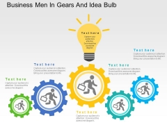 Business Men In Gears And Idea Bulb Powerpoint Templates Business Men In Gears And Idea Bulb Powerpoint Templates