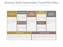 Business Model Segmentation Powerpoint Slides Business Model Segmentation Powerpoint Slides