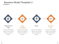 Business Model Template 2 Ppt PowerPoint Presentation Infographic Template Diagrams