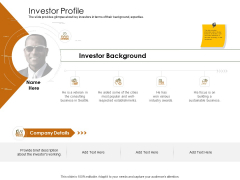 Business Planning And Strategy Playbook Investor Profile Introduction PDF Business Planning And Strategy Playbook Investor Profile Introduction PDF