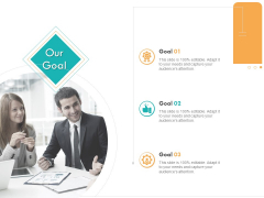 Business Planning And Strategy Playbook Our Goal Ppt PowerPoint Presentation Styles Ideas PDF Business Planning And Strategy Playbook Our Goal Ppt PowerPoint Presentation Styles Ideas PDF