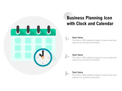 Business Planning Icon With Clock And Calendar Ppt PowerPoint Presentation Gallery Elements PDF Business Planning Icon With Clock And Calendar Ppt PowerPoint Presentation Gallery Elements PDF