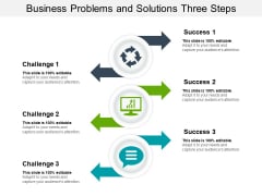 Business Problems And Solutions Three Steps Ppt PowerPoint Presentation Icon Infographics PDF Business Problems And Solutions Three Steps Ppt PowerPoint Presentation Icon Infographics PDF