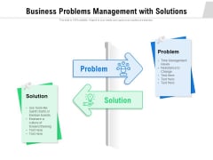 Business Problems Management With Solutions Ppt PowerPoint Presentation Gallery Layout PDF Business Problems Management With Solutions Ppt PowerPoint Presentation Gallery Layout PDF