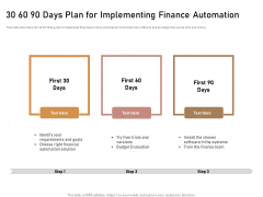 Business Process Automation 30 60 90 Days Plan For Implementing Finance Automation Professional PDF Business Process Automation 30 60 90 Days Plan For Implementing Finance Automation Professional PDF