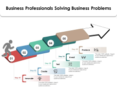 Business Professionals Solving Business Problems Ppt PowerPoint Presentation Icon Model PDF