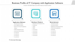 Business Profile Of It Company With Application Software Ppt PowerPoint Presentation Gallery Layout Ideas PDF Business Profile Of It Company With Application Software Ppt PowerPoint Presentation Gallery Layout Ideas PDF