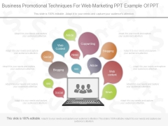Business Promotional Techniques For Web Marketing Ppt Example Of Ppt