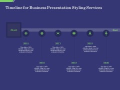 Business Proposal Timeline For Business Presentation Styling Services Ppt Outline Information PDF