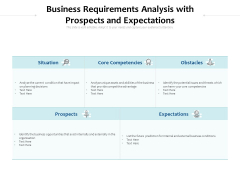 Business Requirements Analysis With Prospects And Expectations Ppt PowerPoint Presentation Slides Graphics Design PDF Business Requirements Analysis With Prospects And Expectations Ppt PowerPoint Presentation Slides Graphics Design PDF