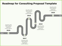 Business Roadmap For Consulting Proposal Template Ppt Infographics Layouts PDF