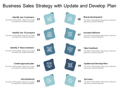 Business Sales Strategy With Update And Develop Plan Ppt PowerPoint Presentation Layouts Designs Download PDF Business Sales Strategy With Update And Develop Plan Ppt PowerPoint Presentation Layouts Designs Download PDF