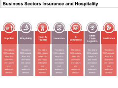 Business Sectors Insurance And Hospitality Ppt PowerPoint Presentation Pictures Styles PDF Business Sectors Insurance And Hospitality Ppt PowerPoint Presentation Pictures Styles PDF