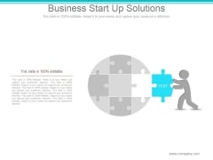 Business Start Up Solutions Ppt PowerPoint Presentation Outline