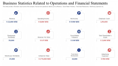 Business Statistics Related To Operations And Financial Statements Sample PDF